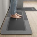 Figment Kitchen Mats 2-Piece Set - Non-Slip Waterproof Comfort Rugs - Image 1