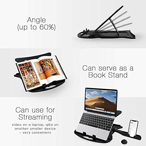 STRIFF Adjustable Laptop Stand with Phone Holder - Portable & Foldable