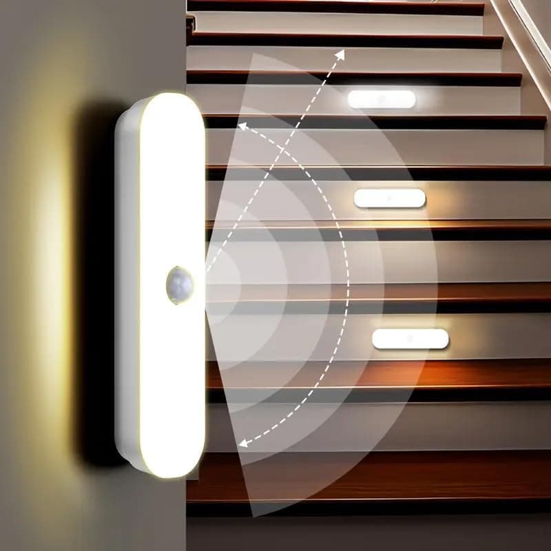 FLYNGO Motion Sensor LED Night Light 2-Pack Rechargeable